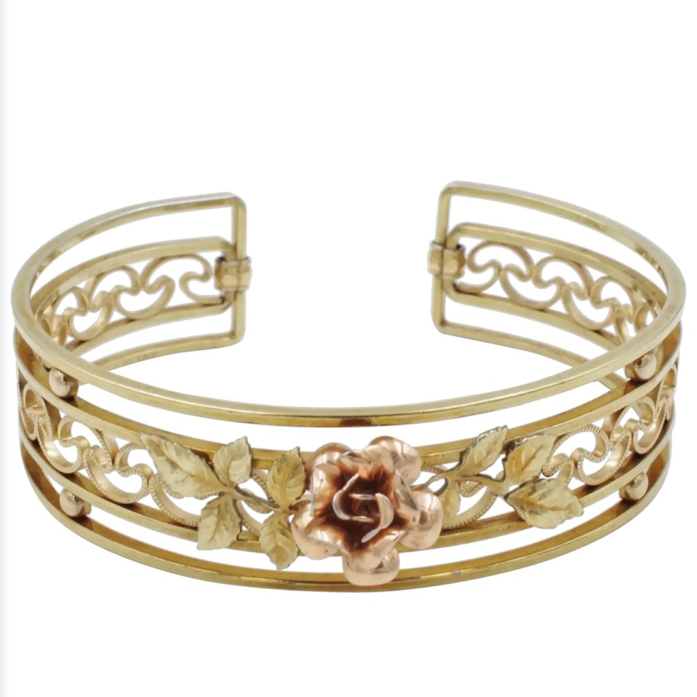 Vintage KREMETZ Floral Cuff